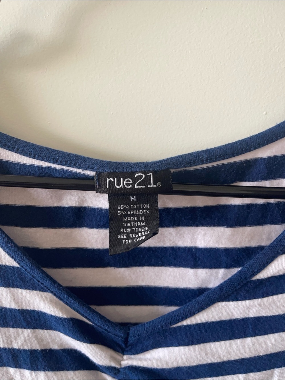 rue21 Navy and White Striped Tee